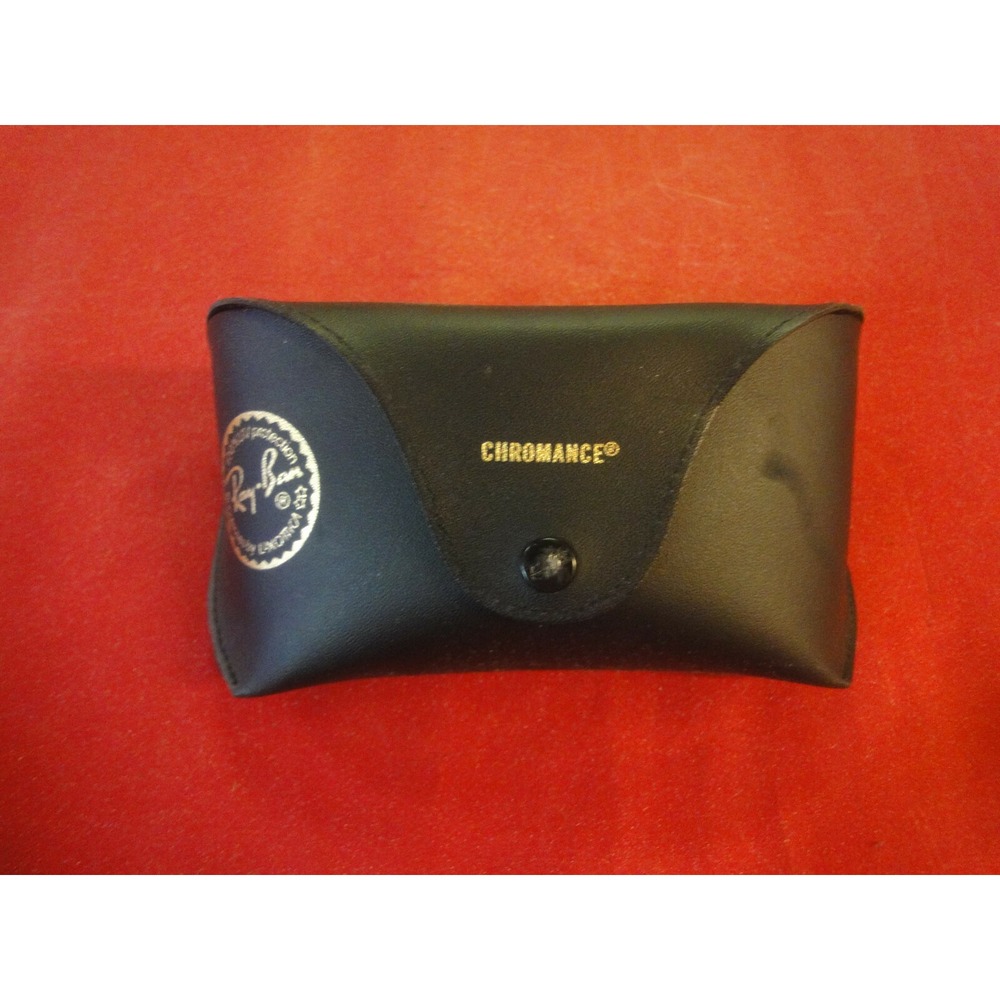 Ray-ban glasses sunglasses black hard case‎ holder ONLY Chromance